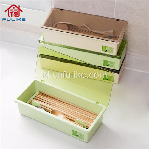 Bamboo Fiber Sumpit Organizer Aksesoris Dapur